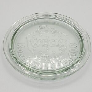 One WECK Glass Canning‎ LID Rundrand-Glas 100